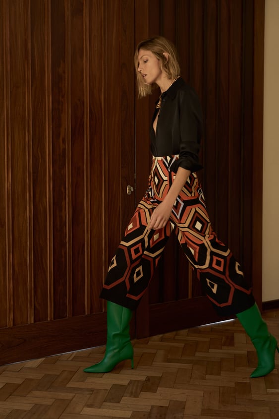 GEOMETRIC PRINT CULOTTES
