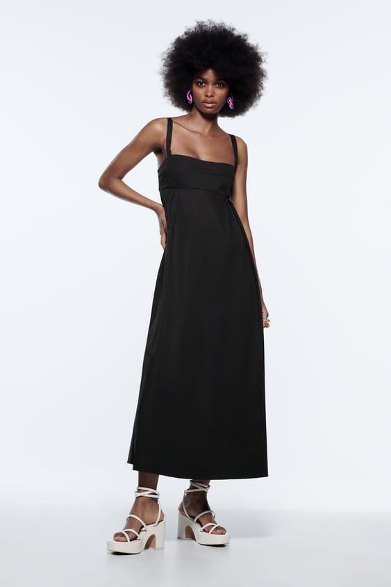 VOLUMINOUS MIDI DRESS