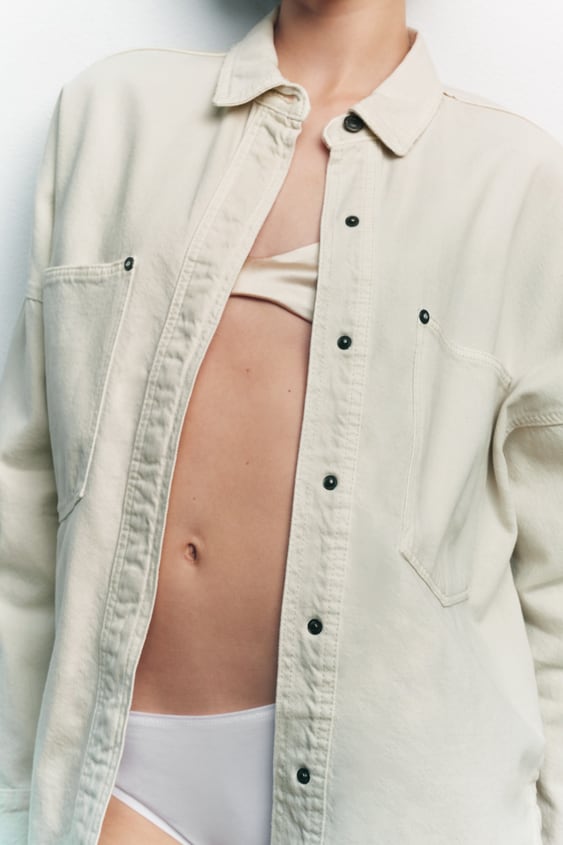 POCKET DENIM OVERSHIRT