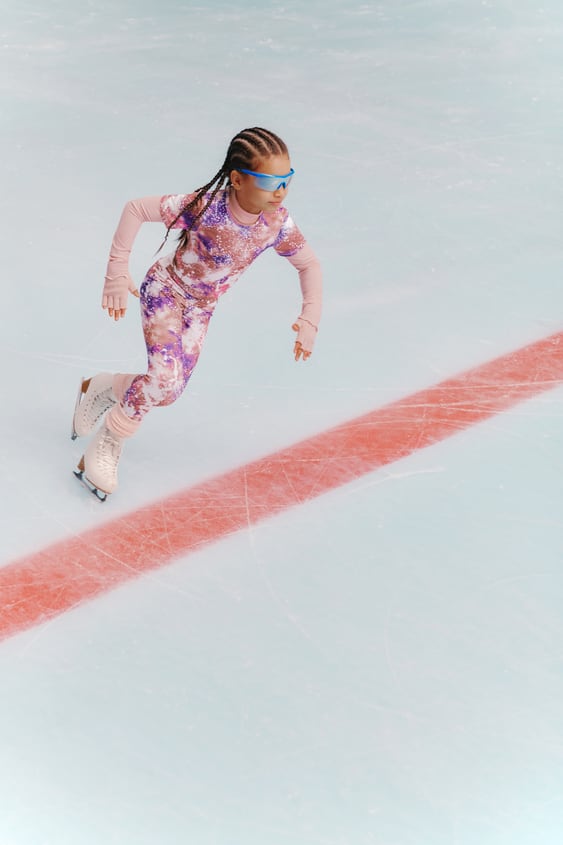 PRINTED ATHLETIC LEGGINGS