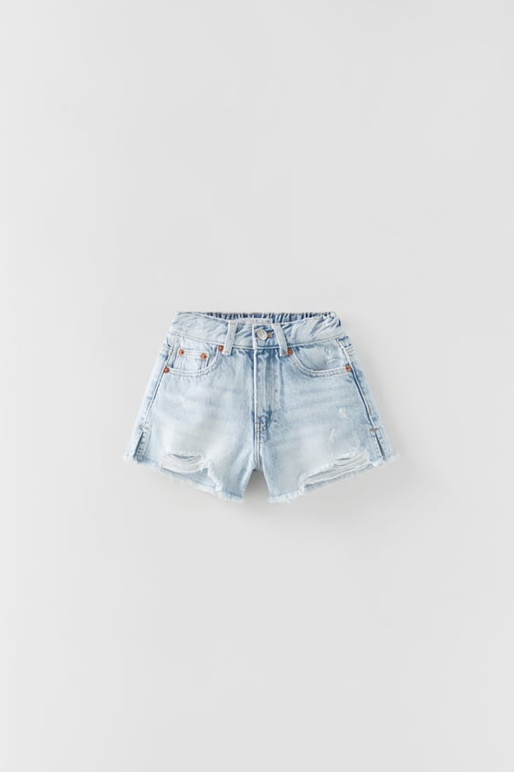 RIPPED MOM FIT SHORTS