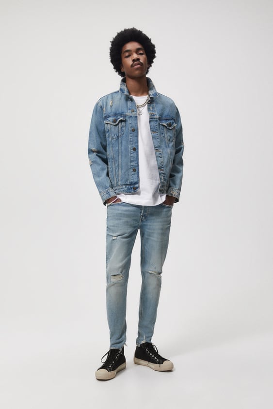 RIPPED SKINNY JEANS