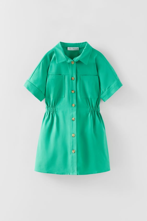 ELASTICIZED SHIRTDRESS