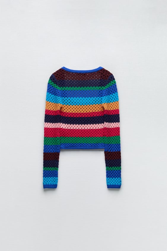 STRIPED KNIT SWEATER