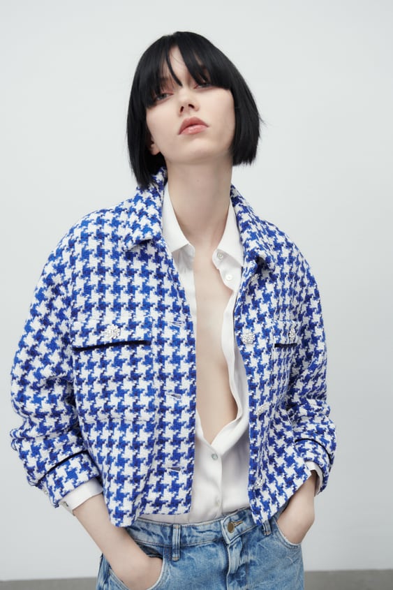STRUCTURED JEWEL OVERSHIRT