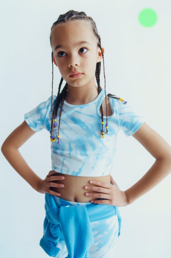 CUT OUT SPORTY TIE DYE T-SHIRT