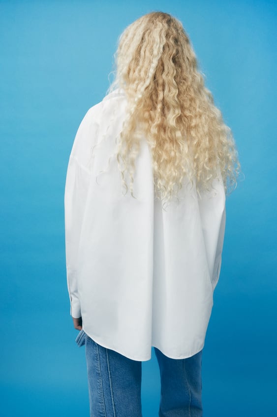 BANDEAU POPLIN SHIRT