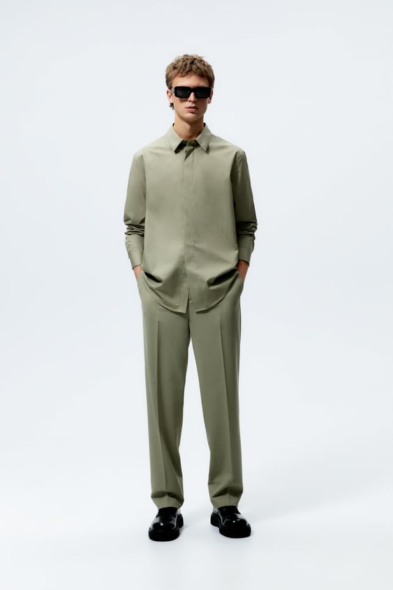 TEXTURED COTTON SHIRT
