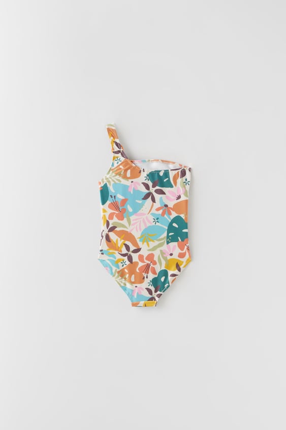 KIDS/ LEAF PRINT SWIMSUIT