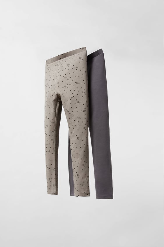 TWO-PACK OF DOTTED LEGGINGS