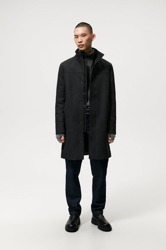 COMBINATION COLLAR COAT