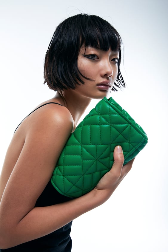 QUILTED CHAIN STRAP SHOULDER BAG