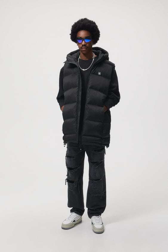 HOODED PADDED VEST