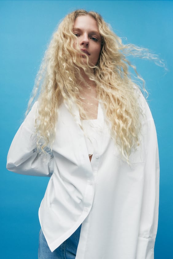 BANDEAU POPLIN SHIRT