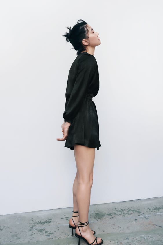 BUCKLED SHORT JUMPSUIT