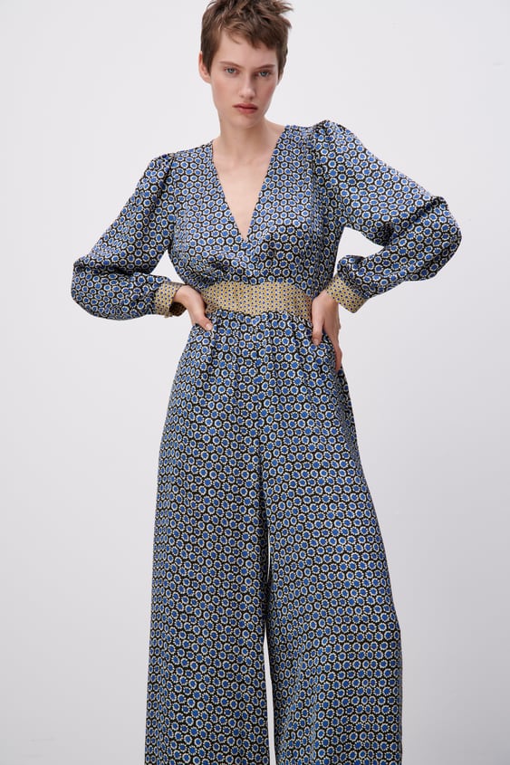 GEOMETRIC PRINT JUMPSUIT