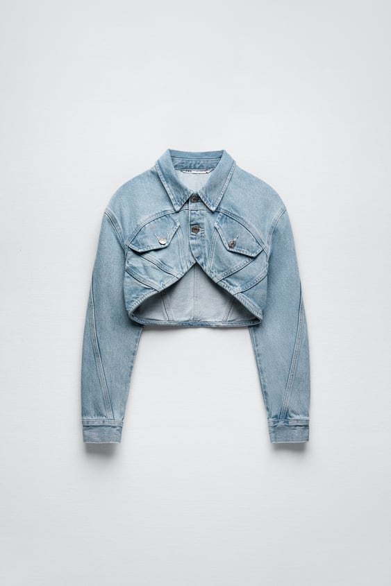 CROP DENIM JACKET