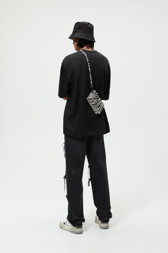 PRINTED LEATHER MINI CROSSBODY BAG