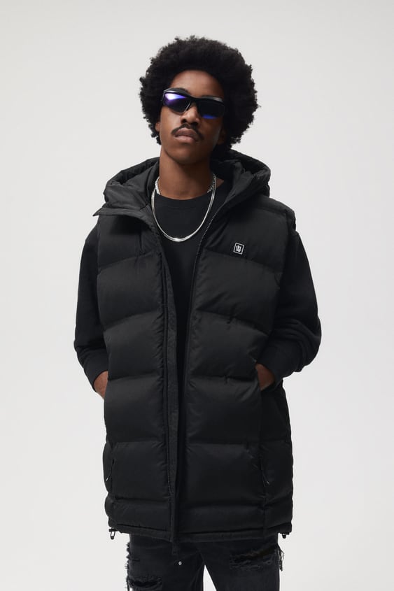 HOODED PADDED VEST