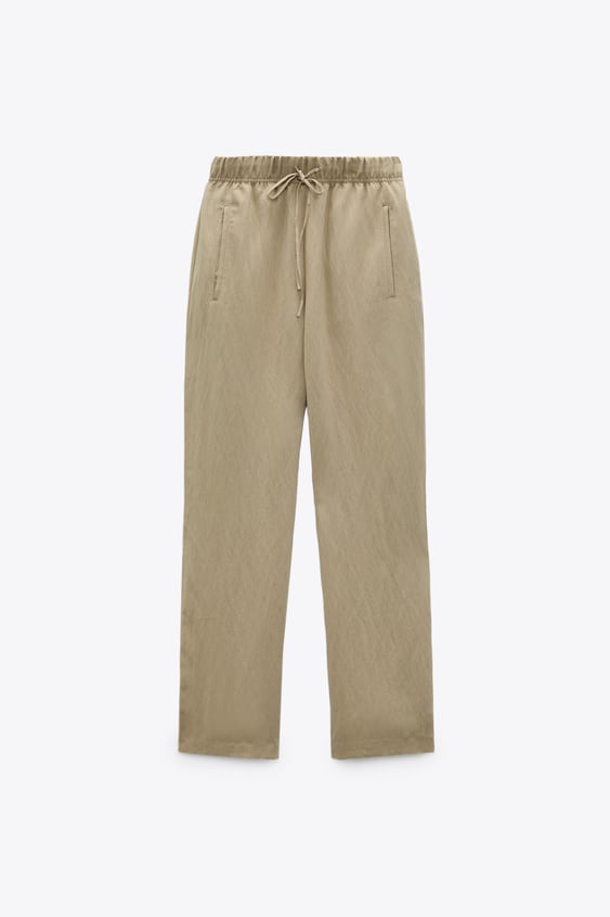 SLIT STRAIGHT LEG PANTS