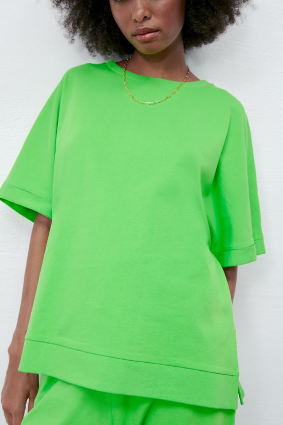 VENTED COTTON T-SHIRT