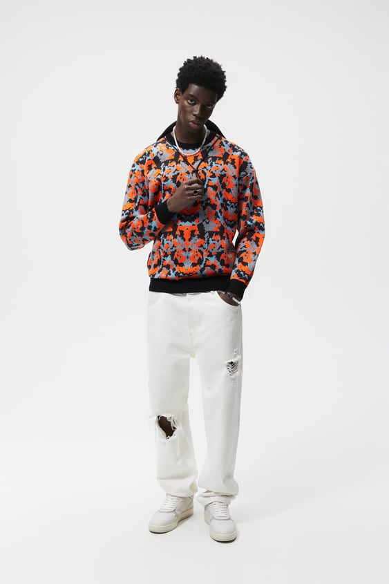 ABSTRACT JACQUARD SWEATER