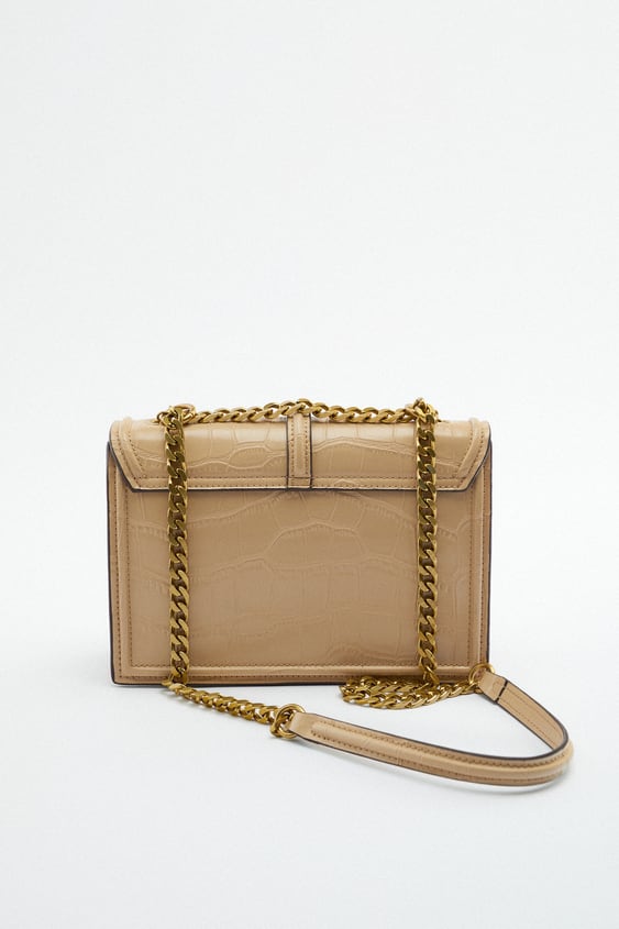 METAL BUCKLE SHOULDER BAG