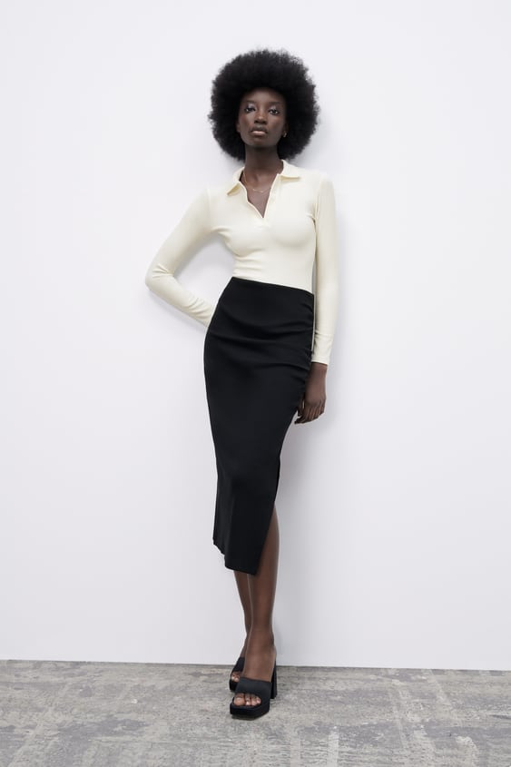 POLO COLLAR BODYSUIT