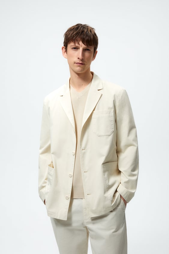 WASHED COTTON BLAZER