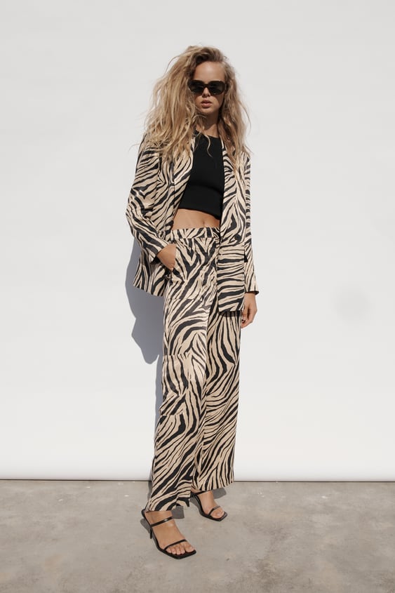 FLUID ANIMAL PRINT PANTS