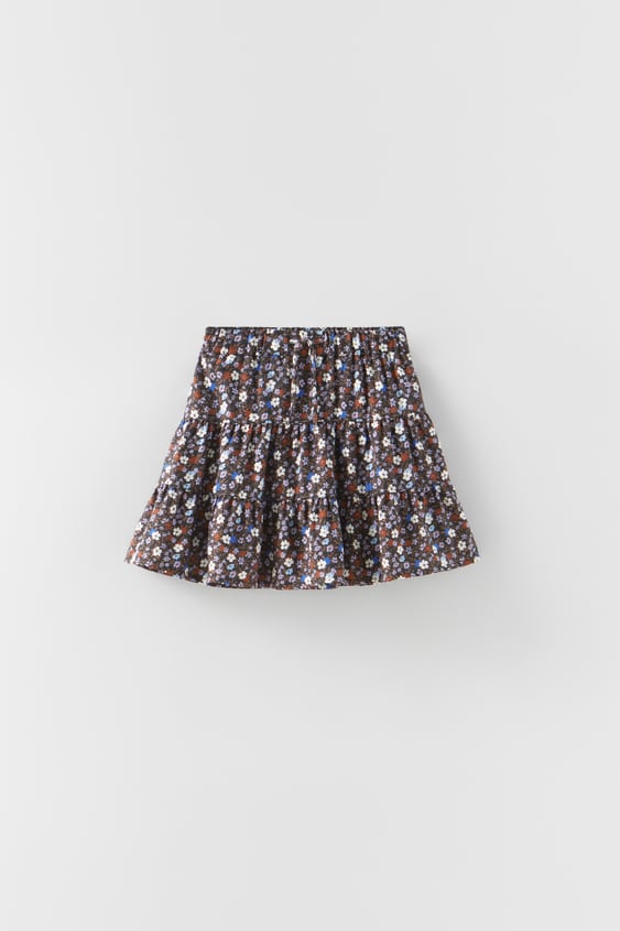 FLUID FLORAL SKORT