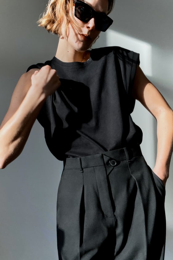 RIB COTTON T-SHIRT