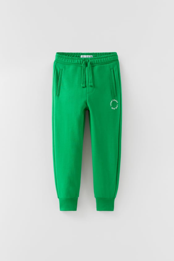 TEXT PRINT JOGGER PANTS