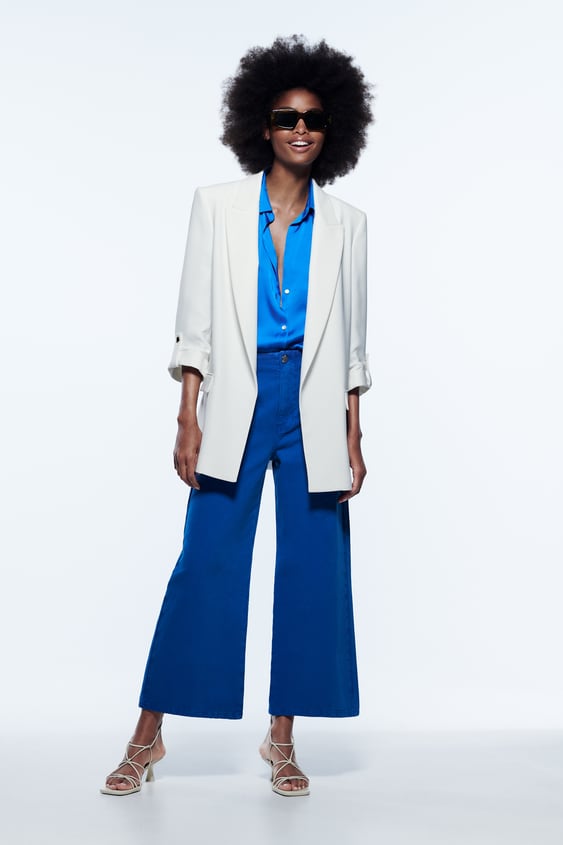 BLAZER WITH ROLLED-UP SLEEVES
