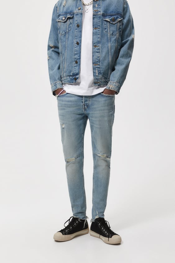 RIPPED SKINNY JEANS