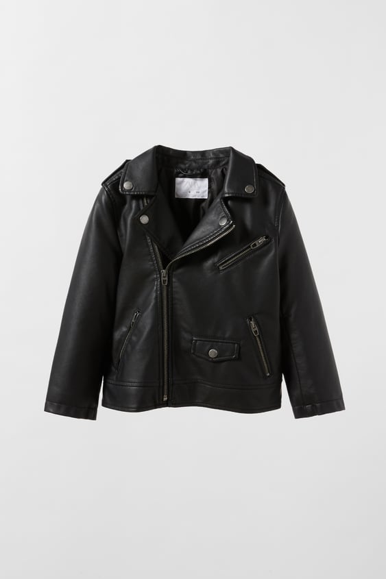 FAUX LEATHER BIKER JACKET