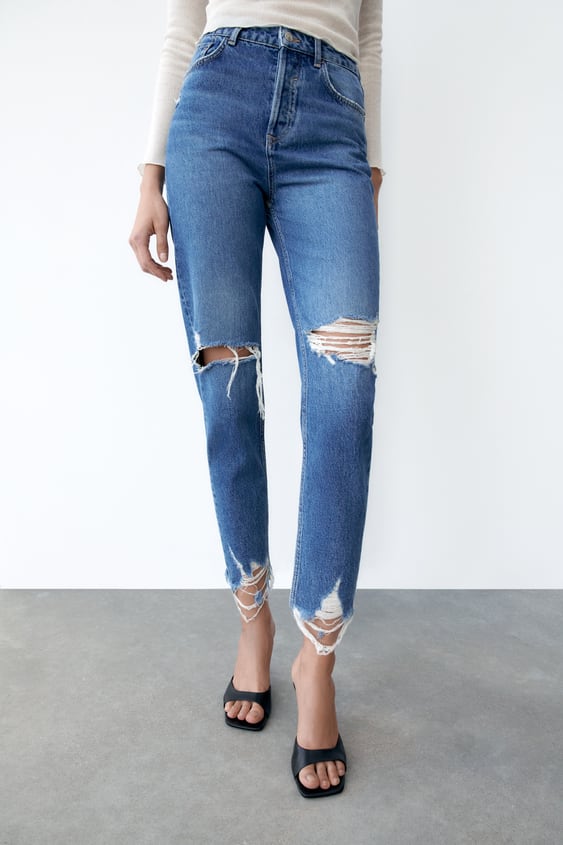 Z1975 RIPPED MOM FIT JEANS