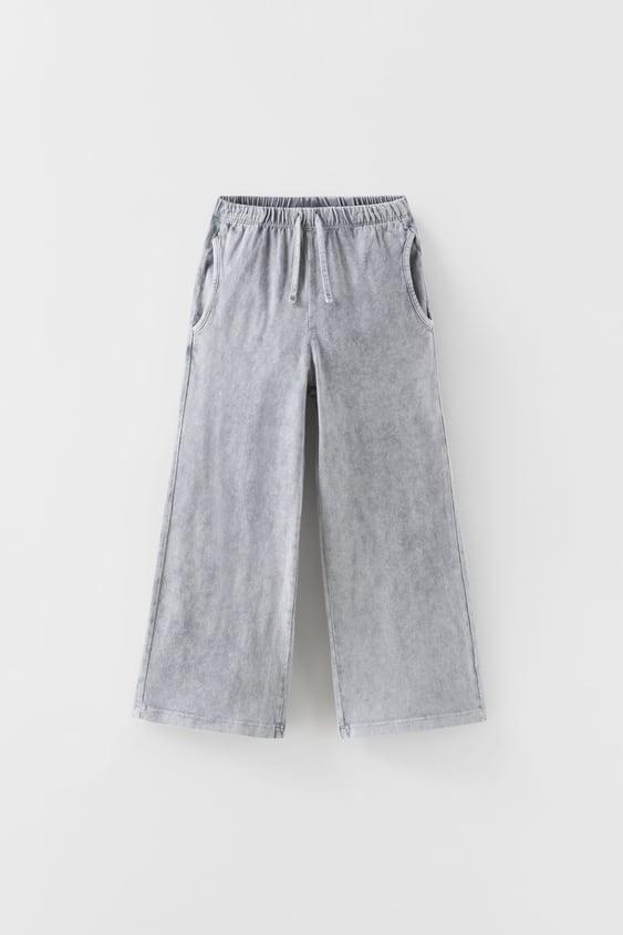 WASHED PANTS WITH POCKETS
