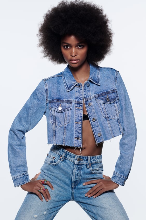CROPPED DENIM JACKET