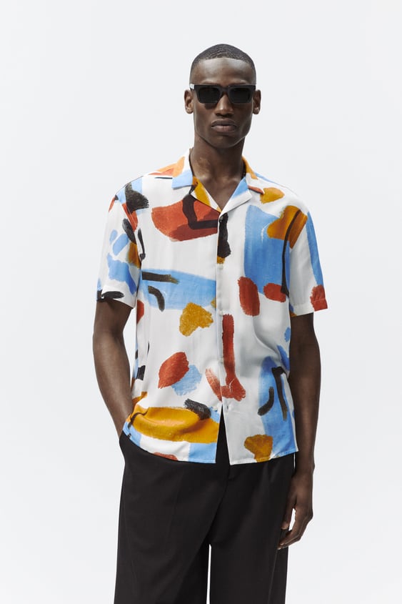 ABSTRACT PRINT SHIRT