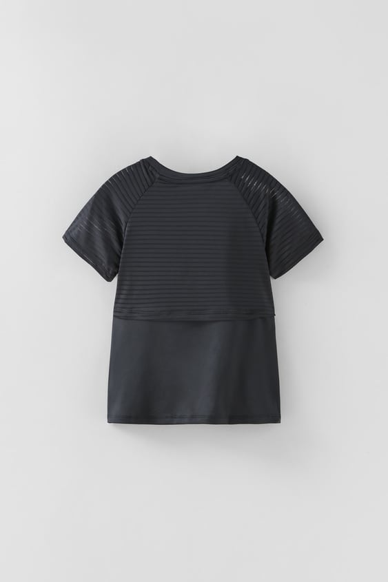 LAYERED STRIPED T-SHIRT