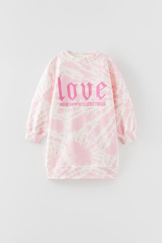 PLUSH TIE DYE DRESS