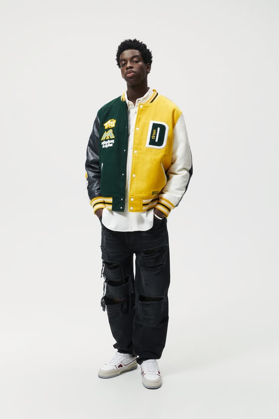CONTRASTING PATCHES JACKET