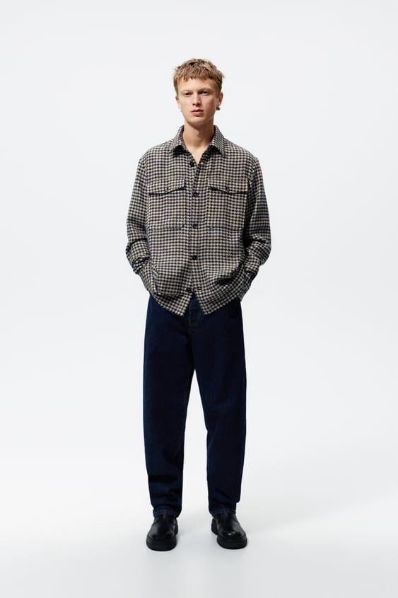 HOUNDSTOOTH OVERSHIRT