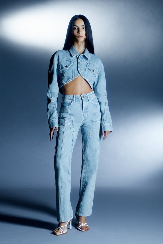 CROP DENIM JACKET