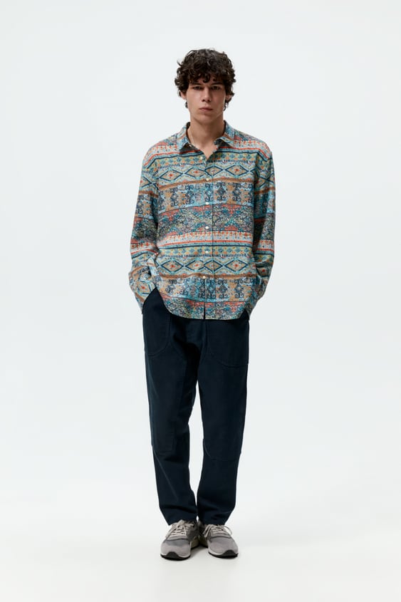 GEOMETRIC PRINT SHIRT