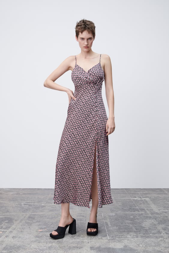 FLORAL PRINT SLIP DRESS