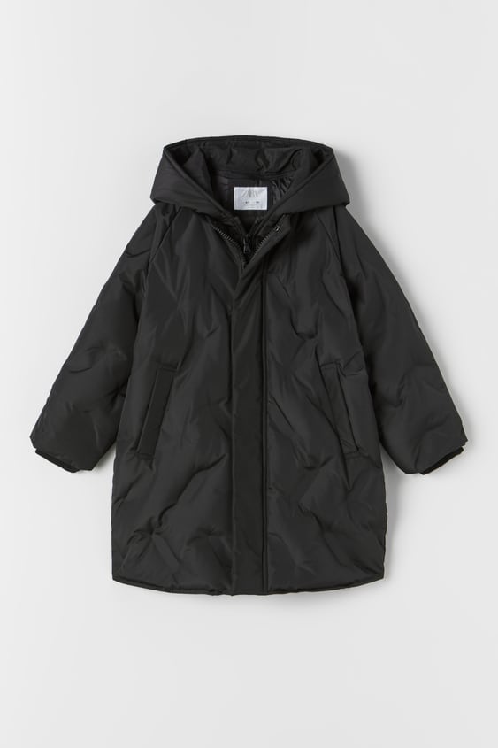 DETACHABLE HOOD LONGLINE DOWN PUFFER COAT