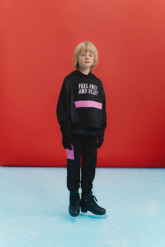 SPORTY CROP SWEATSHIRT
