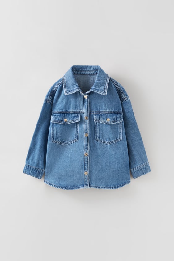 SNAP BUTTON DENIM SHIRT
